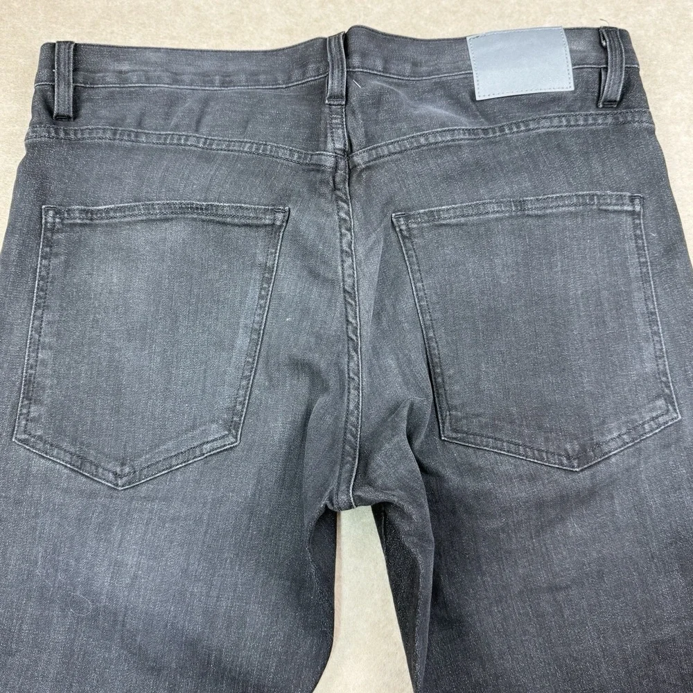 6397‎ Jeans Women's Size 28 Charcoal Black Baggy Mid Rise Dark Wash Made in USA